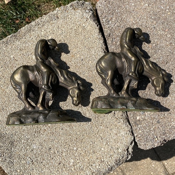 ANTIQUE~BOOKENDS~’THE END OF THE TRAIL of TEARS’~by JAMES EARLE FRASER ~G13 - Picture 5 of 8